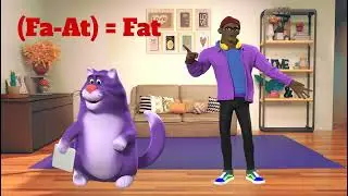 Como Aprender Ingles Con Phil el hombre Funky Phonics Man Words/Palabras that Rhyme con (Cat) (Gato)