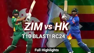 🔥 Zimbabwe vs Hong Kong T10 Thriller! | Real Cricket 24 Associate Trophy Full Gameplay & Highlights 