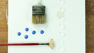 Blue Forest / Looking at the Moon / Easy for Beginners / Acrylic Painting Demo 475