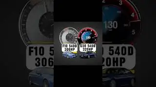 F10 540D still keeps up with his newer hybrid sibling G30 540D 🚜💨 #automobile #bmw #acceleration