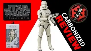 Carbonized Graphite Jet Trooper First Order - Unboxing & Review. Star Wars The Black Series
