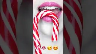asmr Candy Cane🎄🍭 satisfying eating sounds mukbang 먹방