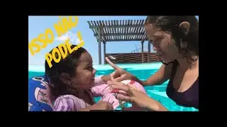 REGRAS DE CONDUTA NA PISCINA ISABEL PONTES VS MAYSA