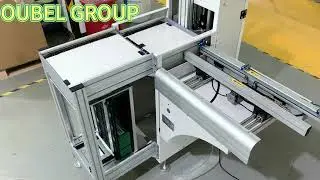OUBEL Automatic SMT L shape magazine unloader PCB single rail magazine unloader