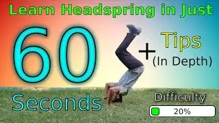 Learn Headspring/Ninja Kip-Up in Just 60 Seconds + Tips (in depth) | Ninjastic Parkour | Tutorial