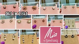 Mia by tanishq Diamond earrings design with price | 9kt gold/14kt /18kt gold diamond earrings design