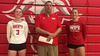 WPI Volleyball Post-Game Interview - Colleen Mullins and Abbie Gilbert