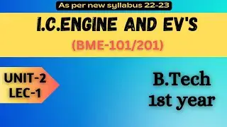 Lec-1 | Unit-2 I FUNDAMENTALS OF MECHANICAL ENGINEERING I as per New Syllabus 2022-23 IBy M.S.Tomer