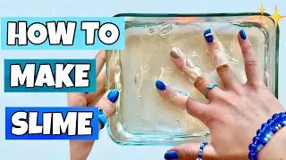 Как сделать прозрачный слайм и желейный кубик! 😱✨ *ЛЕГКИЙ рецепт слайма своими руками*