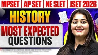 NE SLET 2025 | HP SET | APSET/ Jharkhand 2026 | History SET Exam Expected Questions  | SET Exam 2026
