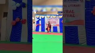 District level cultural carnival program 2025@ folk solo dance performance by Laxmi Prasanna 6thA