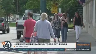 Masks required in large outdoor gatherings