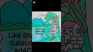 Drawing How to draw Beautiful ❤️ Scenry/ /ytshort