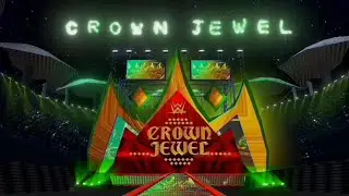 WWE Crown Jewel 2021 concept stage reveal & Pyro + Roman reigns - Brock Lesnar entrances | Animation