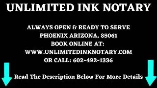Notary Public Phoenix Arizona 85062 - Open Late & After Hours | Mobile Notary Services AZ.