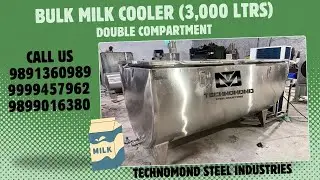 BULK MILK COOLER 3000 (Double Comartment 1500+1500 ) || +91-9899016380 /  9999457962 / 9891360989