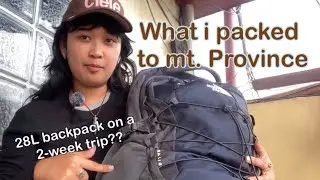 What I packed - 2 weeks in Mt. Province, Philippines (NorthFace Boreals 28L)