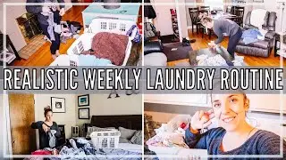 EXTREME LAUNDRY MOTIVATION | SUMMER WEEKLY LAUNDRY ROUTINE | REALISTIC CLEAN WITH ME 2021