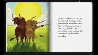 The Three Bullocks and a Lion | Aesop's Fables | Storybook
