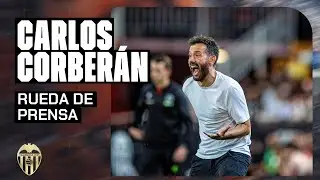 RUEDA DE PRENSA DE CARLOS CORBER&Aacute;N POSTERIOR AL VALENCIA CF - REAL OVIEDO