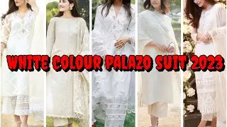 latest trandy white Palazzo suit  Design2023|Pant Plazzo Designs | Plazo Suit Designs# pant palazo