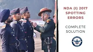 NDA 1 2017 Spotting errors || PREVIOUS YEAR QUESTION PAPER