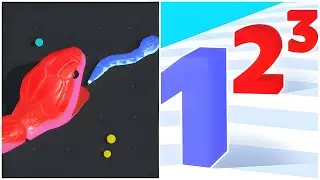 Number Master vs Snake Clash.io - (All Max Level, ASMR Game), NO ADS
