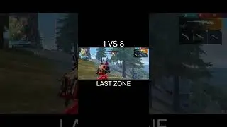 1VS 8 Last zone 😱 #clutch #1vs8 #freefiremax #shorts #lastzone