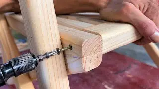 Woodworking Ideas Great Wood Recycling Plan // Building an Artistic and Vintage Lounge Chair