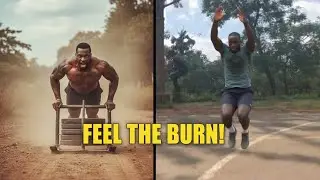Full body workout Burpees & Sled push
