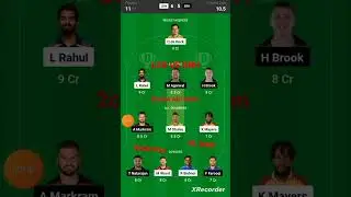 LSG VS SRH  Dream11 Prediction Dream11 team GL team