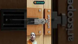 Clever push push Door latch with brilliant metal design #shorts #doorlock #lock #animation