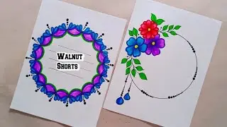 How To Draw Border Design For School Project/Project Work Designs/A4 Sheet/Front Page Design/Cover