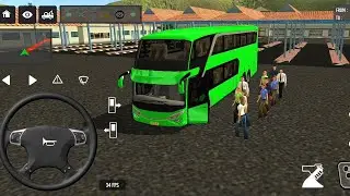 BUS SIMULATOR INDONESA 🚍 Bus  Driving👨‍✈️ new 🔥 euro Coach bus Simulator-Android Gameplay Bus 2024