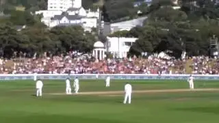 Kane Williamson scoring the run to reach his 15th test century, 16 January 2017