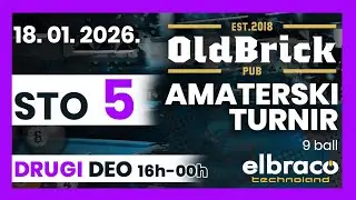 Sto br 5,18.01.2026. AMATERSKI TURNIR 9 BALL II DEO