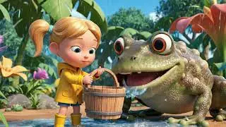 Cute Girl Playing with Amazon Frogs 🐸🌿 | 3D Cartoon Rainforest Adventure