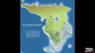 GTA: VI&reg;️| State of Leonida & Leonida Keys/With Compass | Most Recent Concept Map | V8 | Via: Yanis