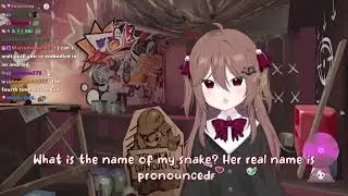Viewer asks Evil Neuro: what is your snake pet name