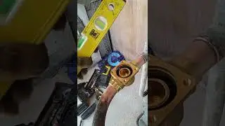 copper pipe prep work and check valve set up #refrigerationtech #tecnician  #industrialrefrigeration