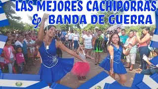 🇸🇻LA MEJOR BANDA & CACHIPORRAS DE EL SALVADOR🇸🇻. Desfile de la independecia al estilo 4K.Parte 5