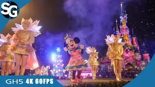 Mickey's Dazzling Christmas Parade Minnie Stage Show Stop | Disneyland Paris Christmas January 2023
