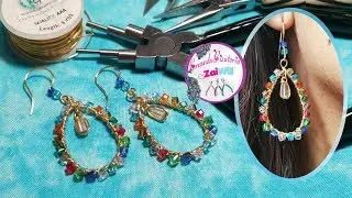 ARETES DE BISUTERIA CON CRISTALES ❤️
