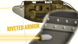 Renault FT-17 vs Mark V | Armor Penetration Simulation