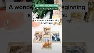 WARNING FROM SPIRITS ✨ #tarotshorts #tarotreading #tarot