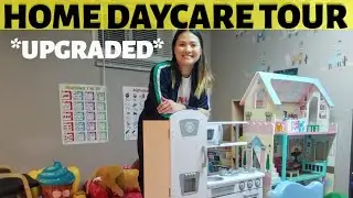 🏡HOME DAYCARE TOUR // Small Space Basement
