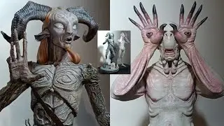 Faun and Pale Man Pan's Labyrinth 1/6 Scale Statues Figures Exclusives Masterpieces Fantasy