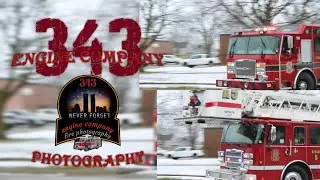 *FULL STATION* St-Thomas Fire Department Pump 1 & Aerial 5 Responding to a Reported Fire