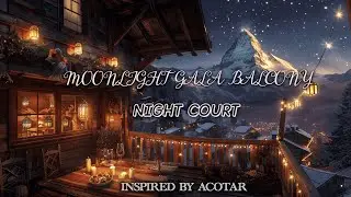 Moonlight Gala Balcony Night Court | ACOTAR-Inspired Magical Music | Heal & Relax, Deep Sleep
