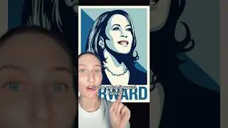 Kamala Harris Forward Poster. Shepard Fairey #streetart #obey #graphicdesign #politicalart